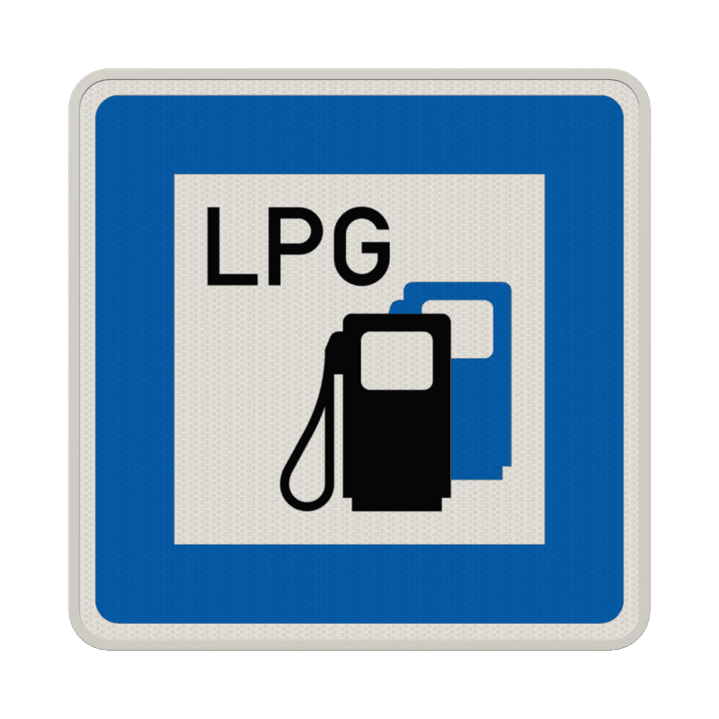 Verkehrszeichen 365-53 - Tankstelle mit Autogas