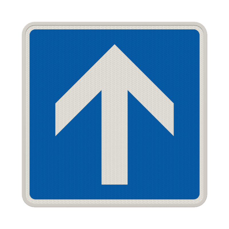 Verkehrszeichen 353 - Hinweis auf eine Einbahnstraße