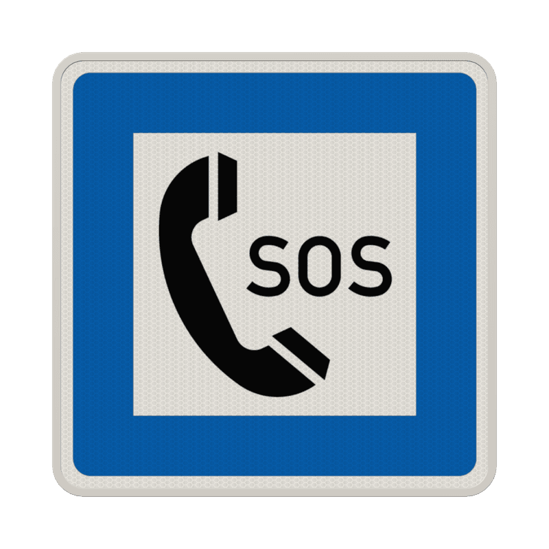 Verkehrszeichen 365-51 - Notrufsäule