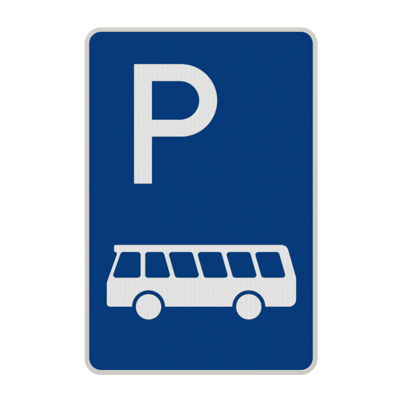 Parkschilder - Parkplatz nur für Kraftomnibusse