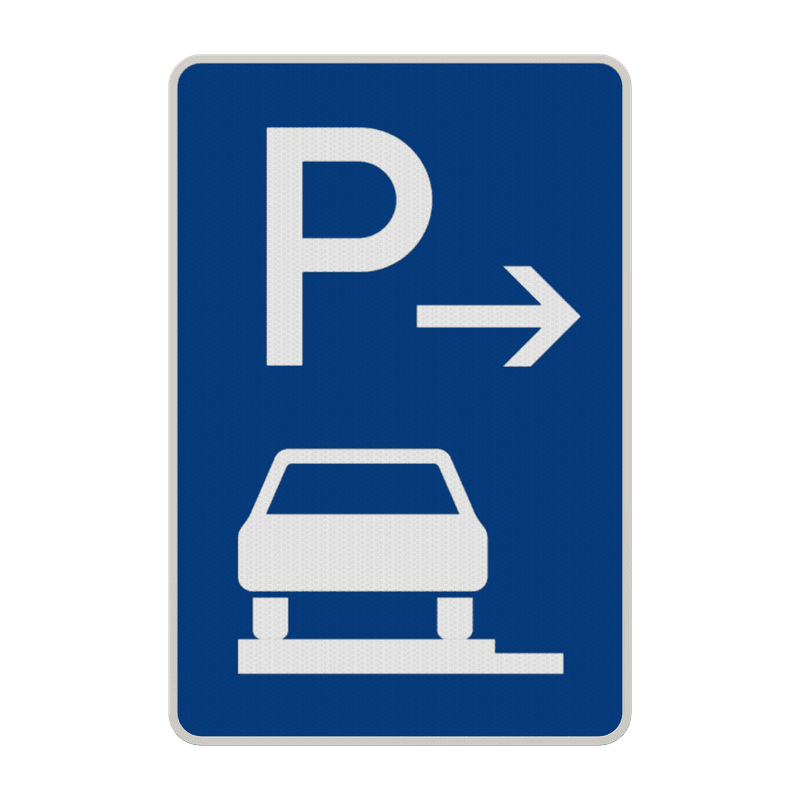 Verkehrszeichen 315-62 - Parken ganz auf Gehwegen (Ende)