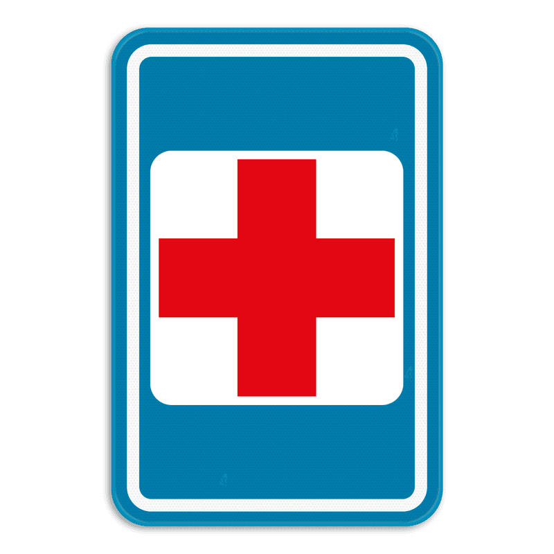 Verkeersbord SB250 F55 - Hulppost