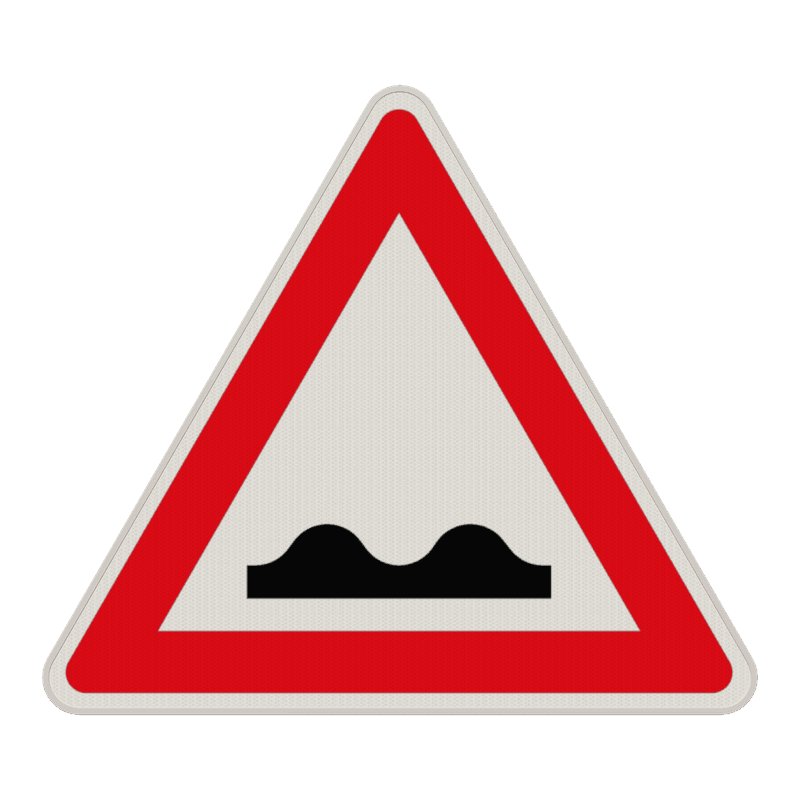 Verkehrszeichen 112 - Unebene Fahrbahn