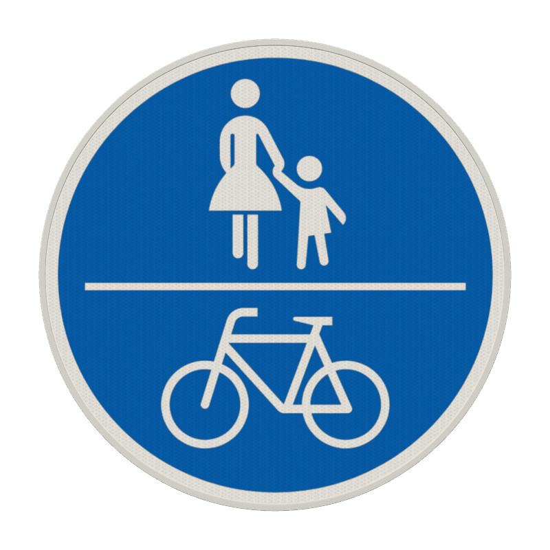Verkehrszeichen 240 - Gemeinsamer Geh- und Radweg
