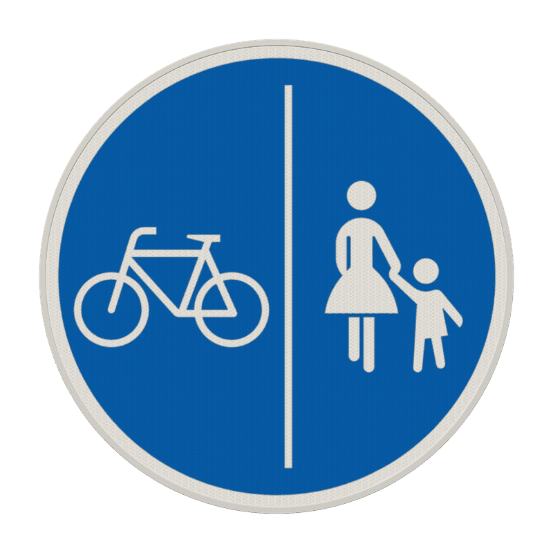 Verkehrszeichen 241-30 - Getrennter Rad- und Gehweg
