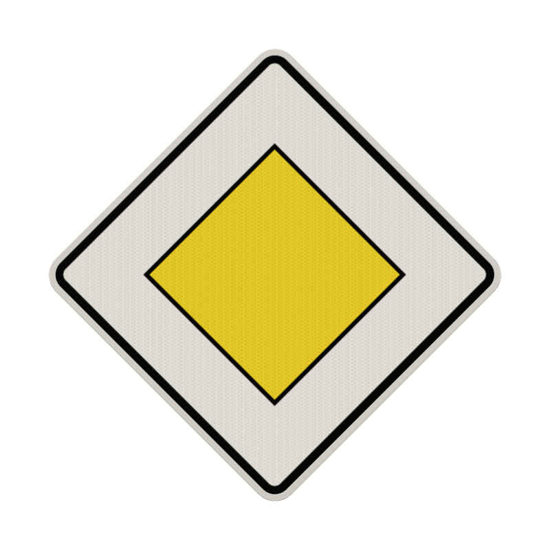 Verkehrszeichen 306 - Vorfahrtstraße