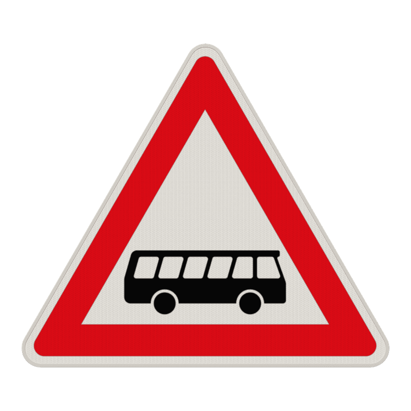 Verkehrszeichen 145-20 - Kraftomnibusse! Aufstellung links