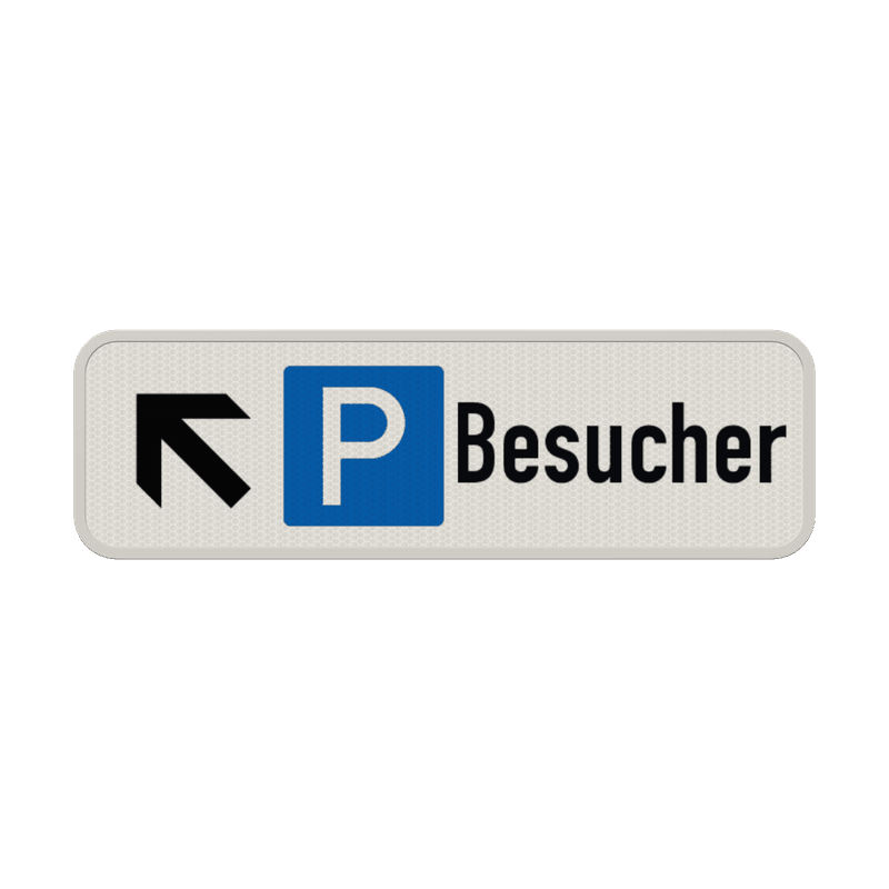 Parkschilder - Parkplatz nur für Besucher mit Pfeile