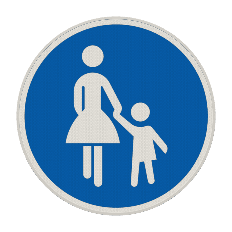 Verkehrszeichen 239 - Gehweg