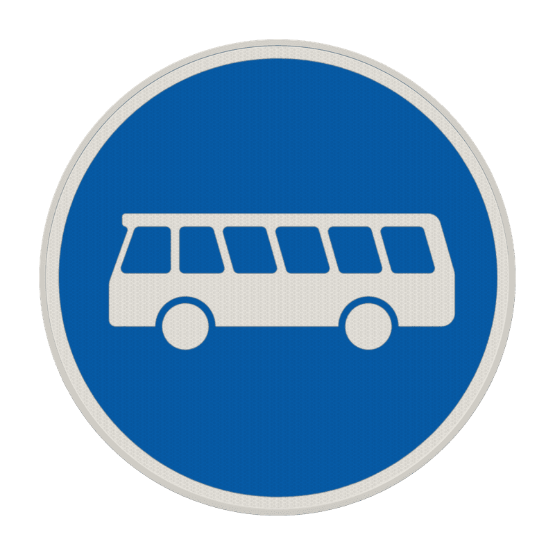 Verkehrszeichen 245 - Bussonderfahrstreifen