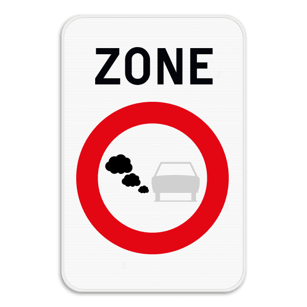 Verkeersbord SB250 F117 - Begin van lage emissiezone