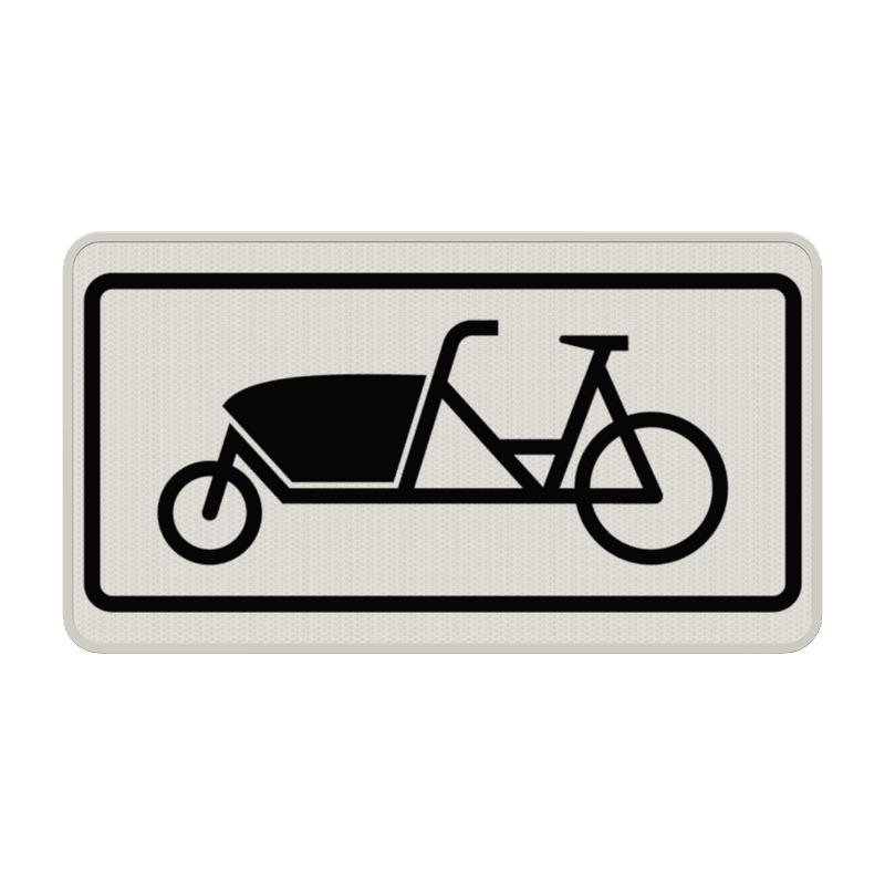Verkehrszeichen 1010-69 - Fahrrad zum Transport von Gütern oder Personen – Lastenfahrrad