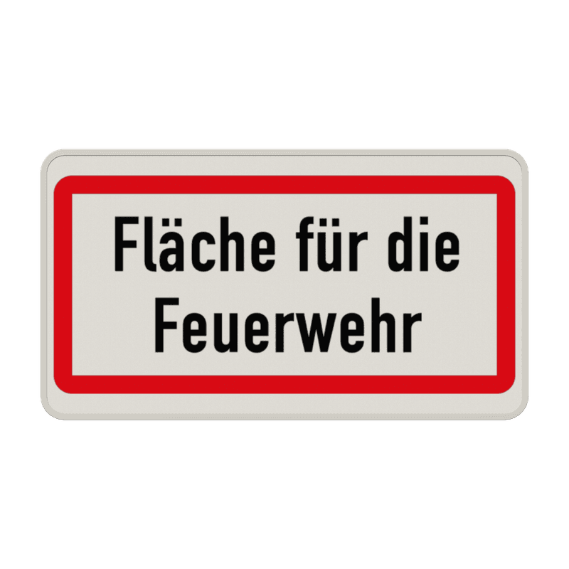 Feuerwehrschilder - Fläche für die Feuerwehr