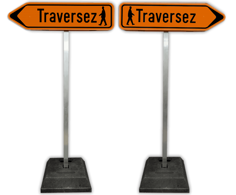 Ensemble complet de passages pour piétons