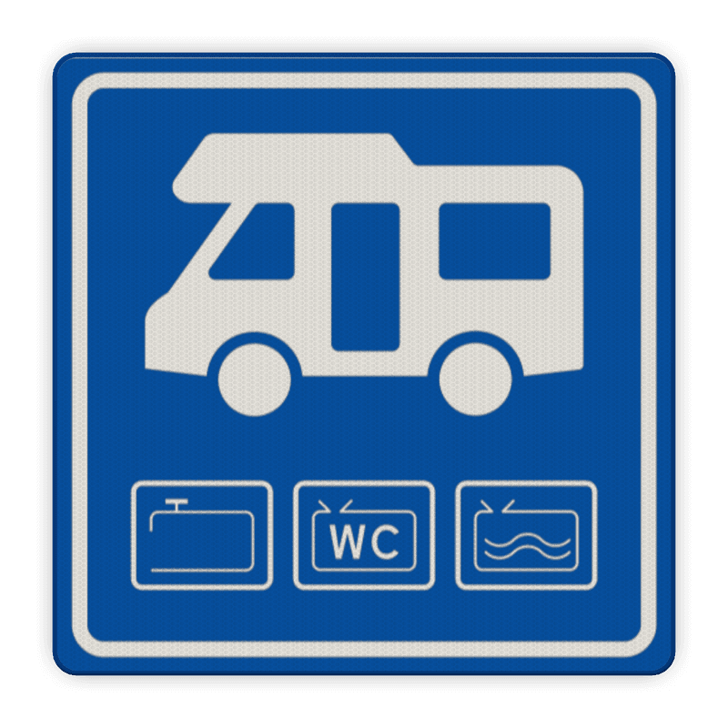 Verkeersbord Loosplaats voor Campers