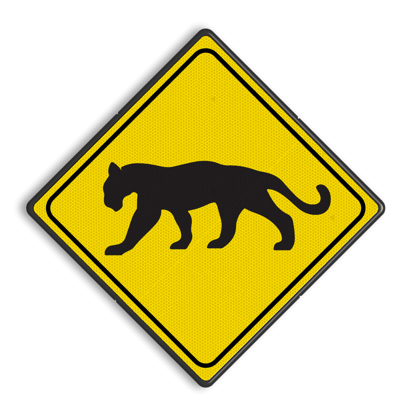 Verkeersbord Australië - LUIPAARD
