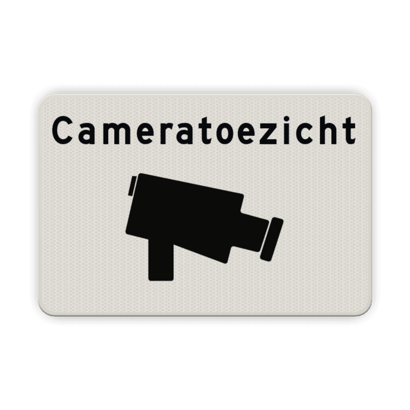 Verkeersbord cameratoezicht - reflecterend