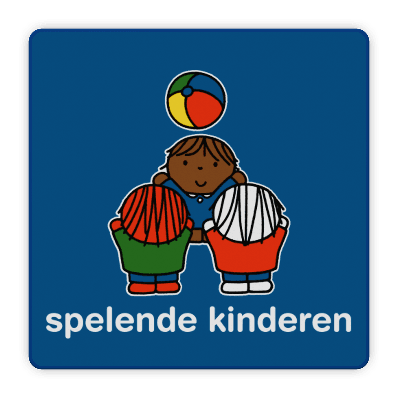 Attentiebord Dick Bruna - groepje met bal (multi) - LV.AB.H4M