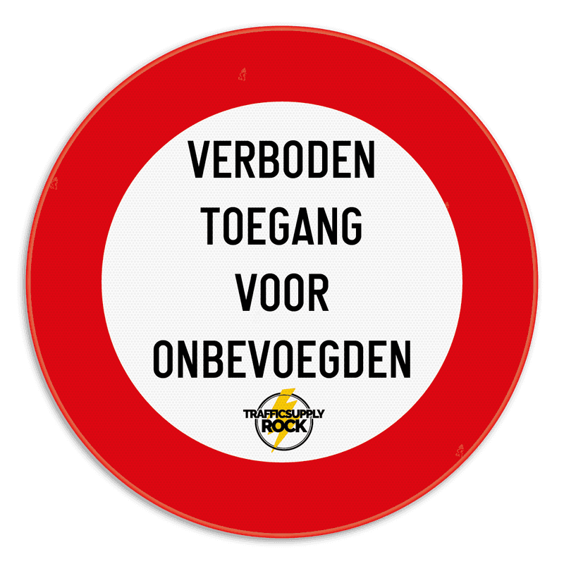 Informatiebord rond reflecterend met je eigen opdruk