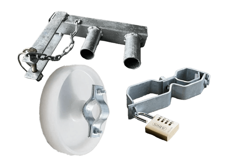 Kit système de portail pour clôture de chantier