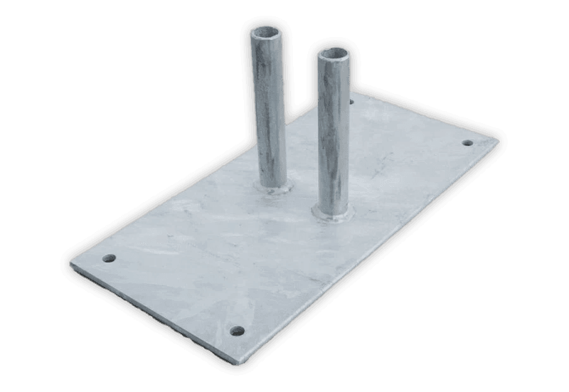 Bouwhek voetplaat staal - 10kg