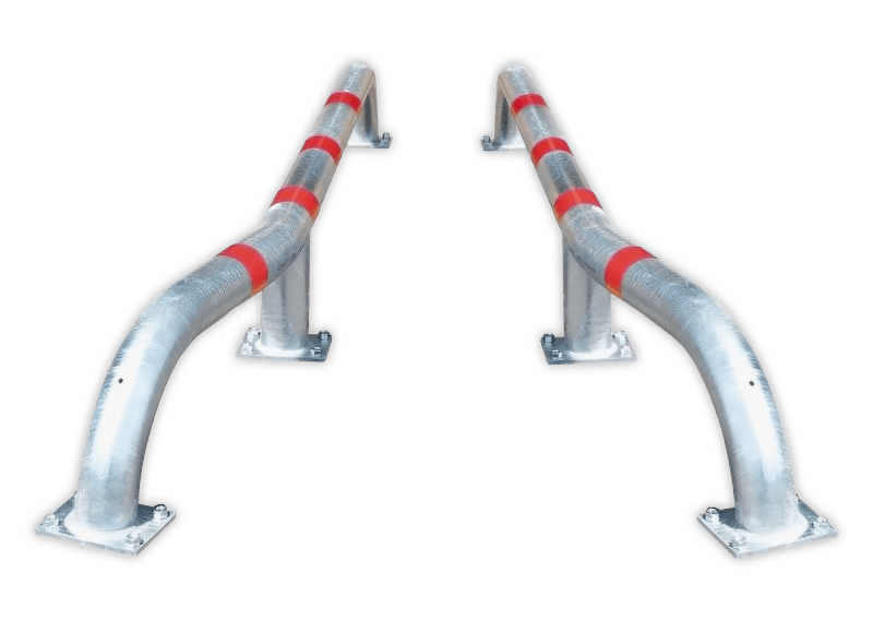 Wieldwinger staal set links/rechts Ø108x2800mm - vloermontage