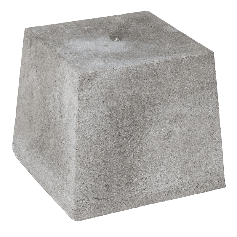 Support en béton M16 pour Pole Cone – 30x30x30cm