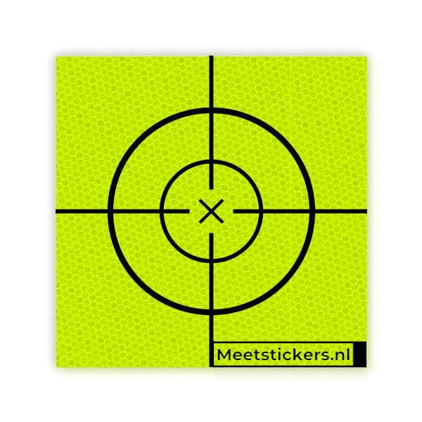 [NIEUW ONTWERP] Meetsticker klasse 3 T-7513 fluorescerend geel/groen