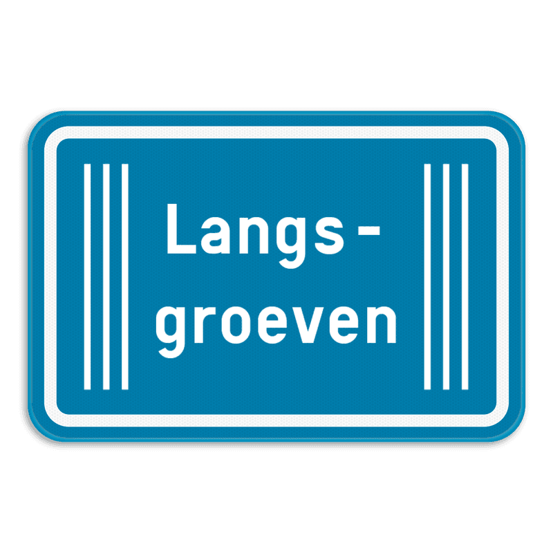 Verkeersbord SB250 G type III - Opgepast langsgroeven