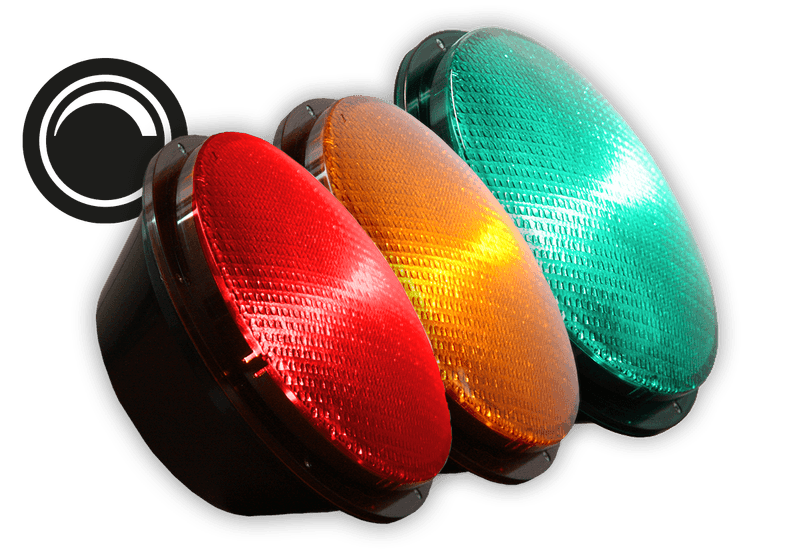 LED module dimbaar 42-31-20V t.b.v. verkeerslicht Ø210/300mm - rood, oranje, groen