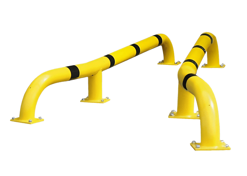 Jeu de guide-roues en acier galvanisé Ø108 mm jaune/noir