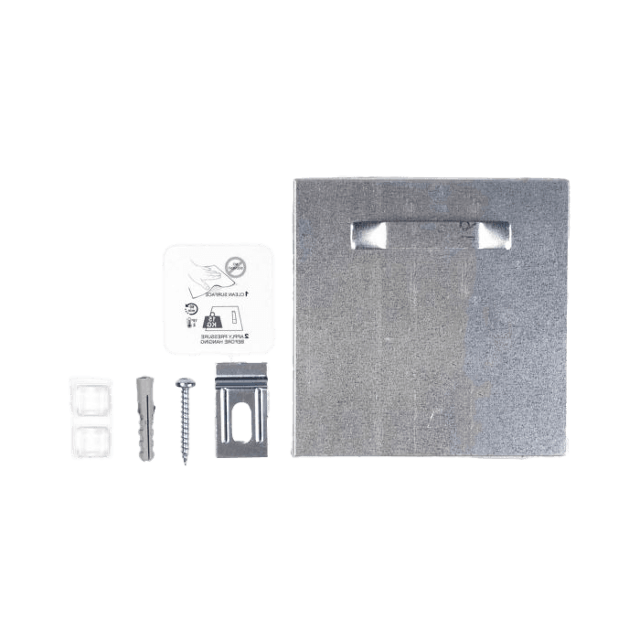 Ophangplaat 10x10cm t.b.v. Dibond paneel aan wand (max. 6kg)