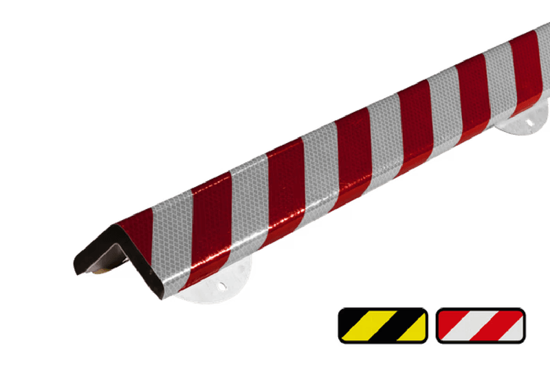 Protection d’angle réfléchissante 60 x 48 mm - vissable et longueur 1m