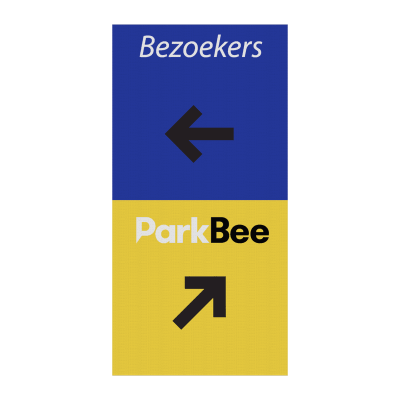 Losse reflecterende sticker - ParkBee - afwijkend ontwerp + afmeting