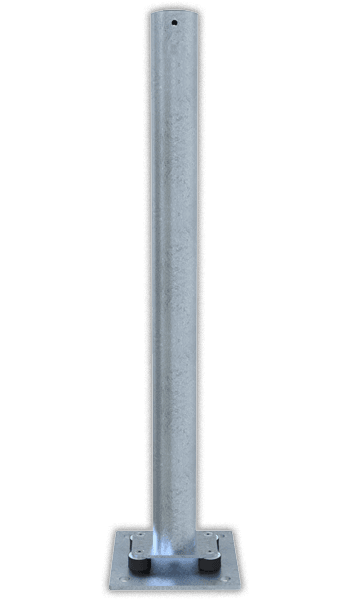 Poteau de protection flexible Ø76 mm galvanisé