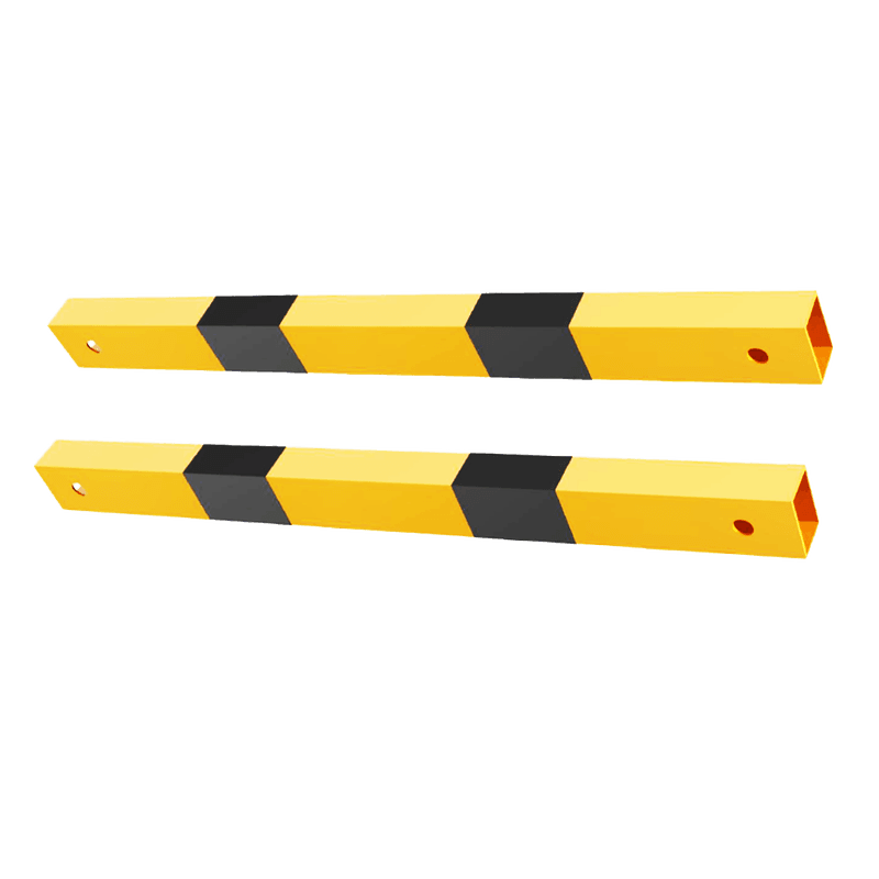 Beschermhek TS3 veiligheidsrailing staal geel/zwart - liggers set 2 stuks