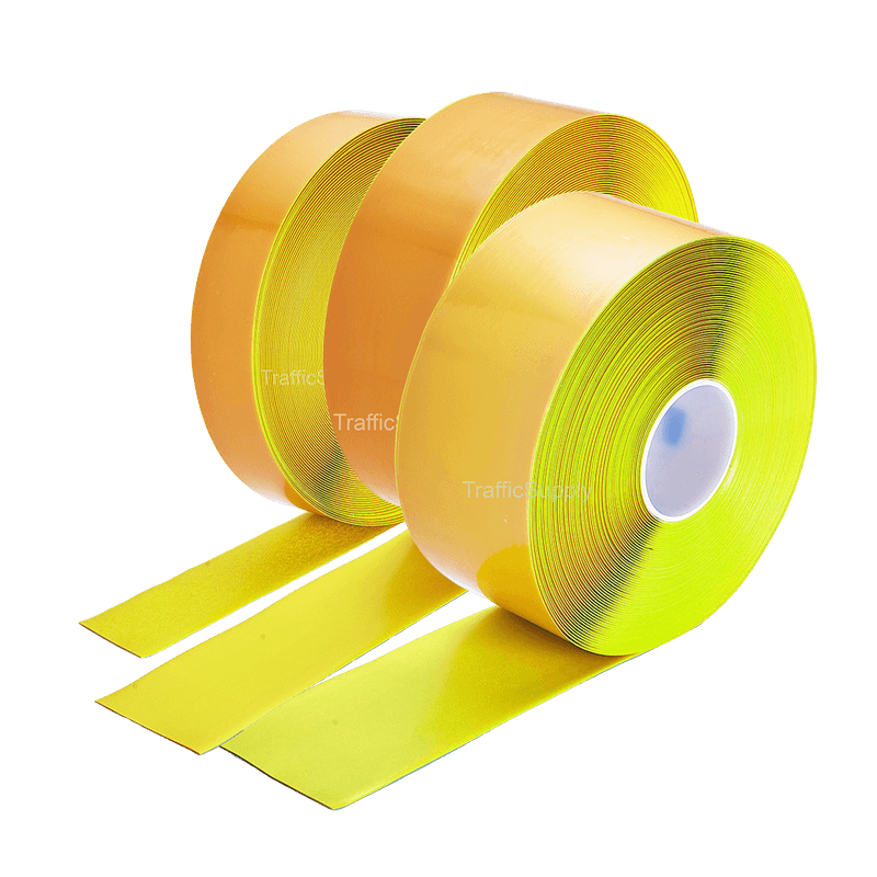 Ruban de marquage PermaStripe jaune, rouleau de 30 mètres - 50/75/100 mm