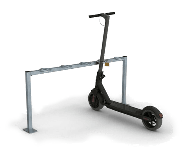 Arceau pour trottinettes électriques en acier - 5 places