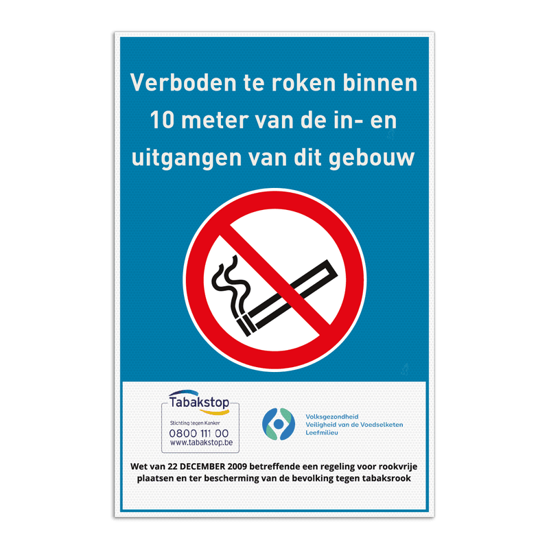 Rookverbod - 10 Meter - Openbare instellingen