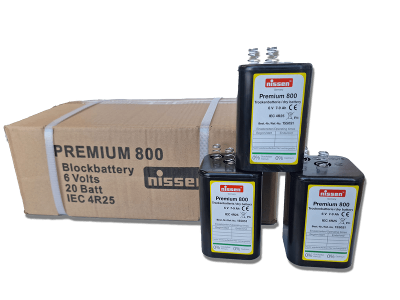 Batterie 6V (7-9 Ah) - Boite de 20 pièces