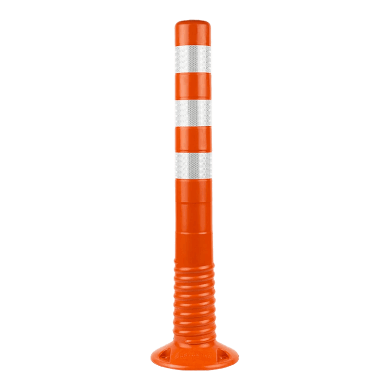Absperrpoller flexibel TS-FLEX Ø80x750mm orange/weiß - RA2 reflektierend