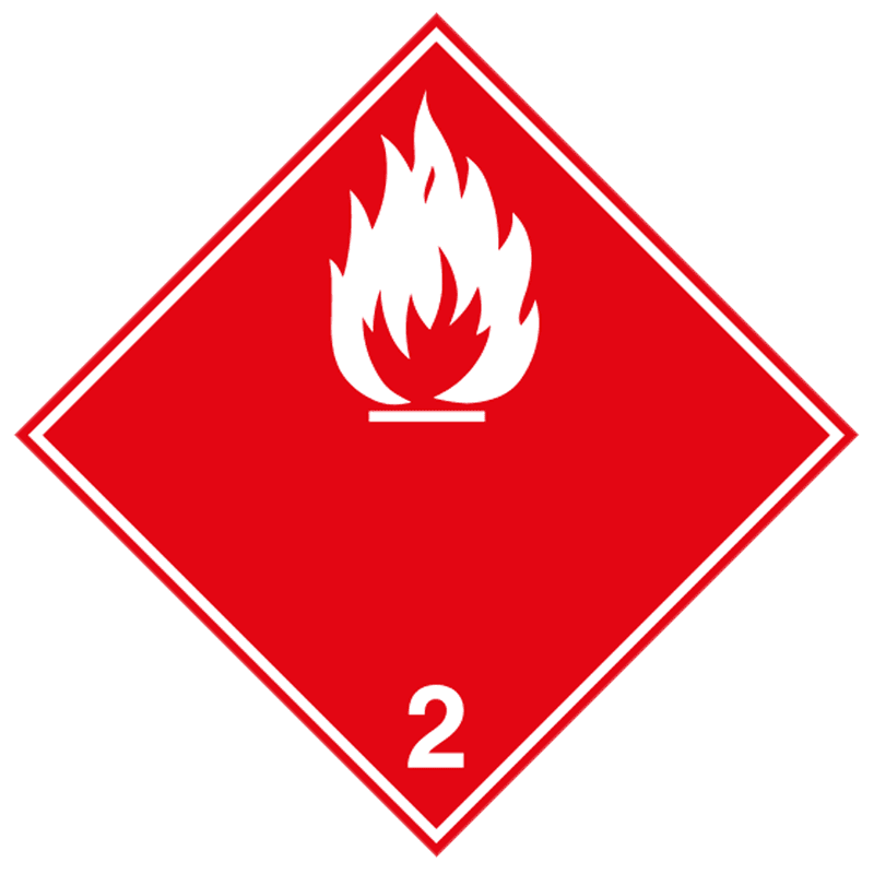 Veiligheidspictogram ADR 2.1b - Brandbare gassen - reflecterend