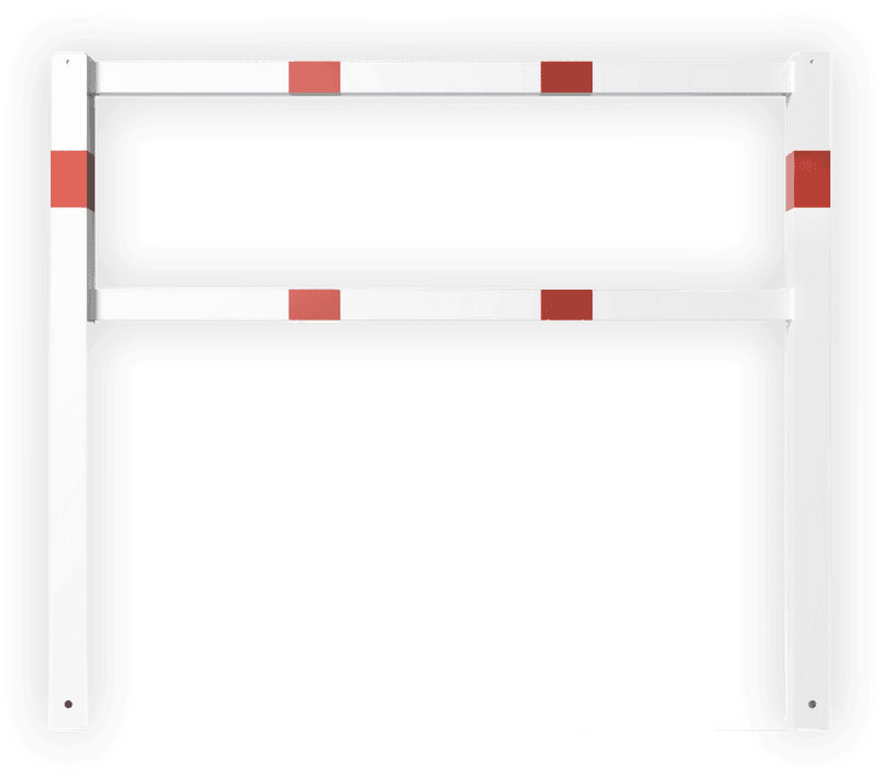 Barrière tournante (SH2) - hauteur 950mm - Verrouillage automatique - Montage dans ou au sol (galvanisé)