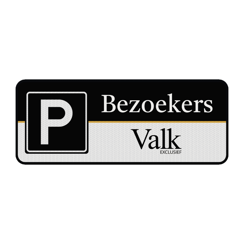 Parkeerbord in huisstijl - 500x200mm