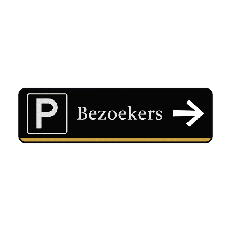 Verkeersbord route leverancier met pijl + icoon - groen - reflecterend