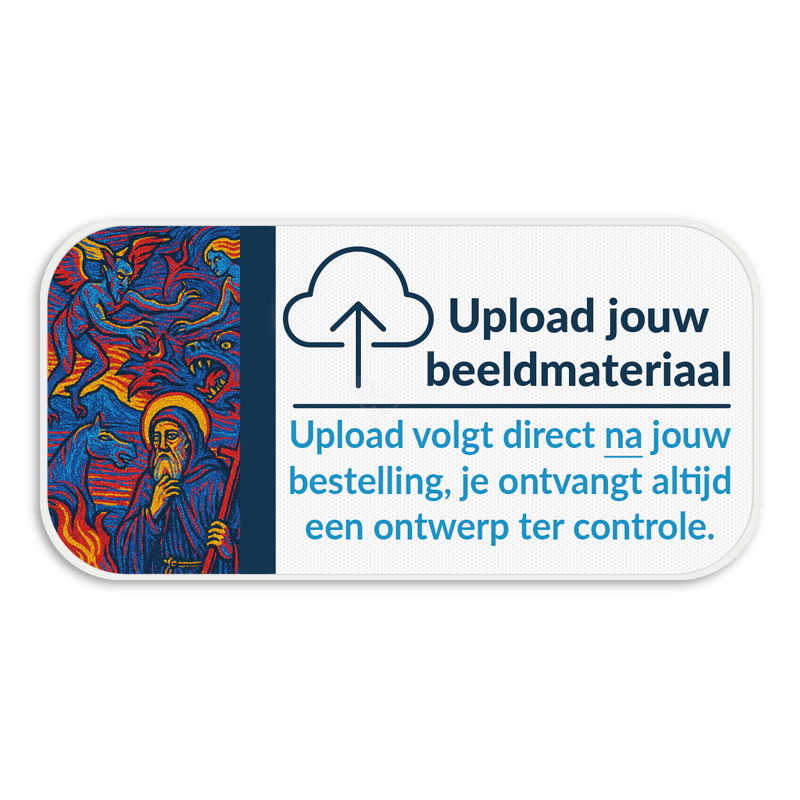 Informatiebord 4:2 reflecterend met je eigen opdruk