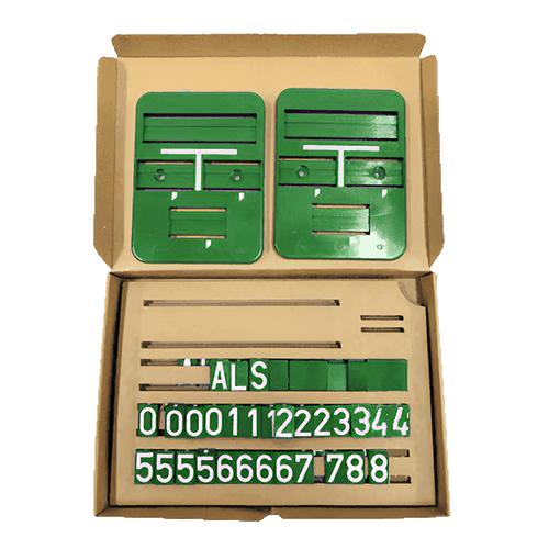 Aanwijsbord kunststof 120x160mm compleet - groen riool (2 stuks)