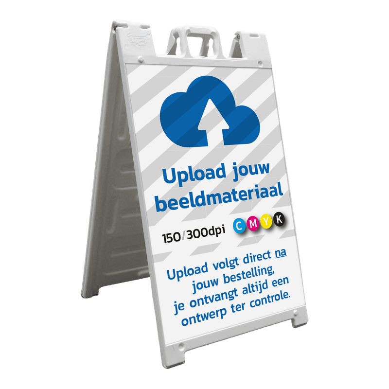 CarrySign TS stoepbord 635x1140mm - reflecterend