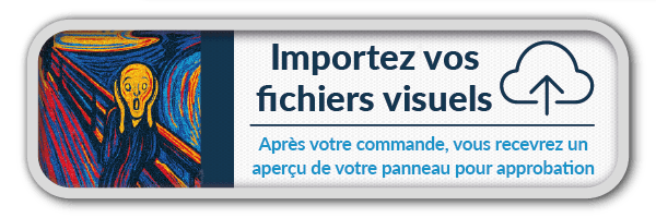 Panneau en aluminium personnalisé format 7:2 – impression sur mesure