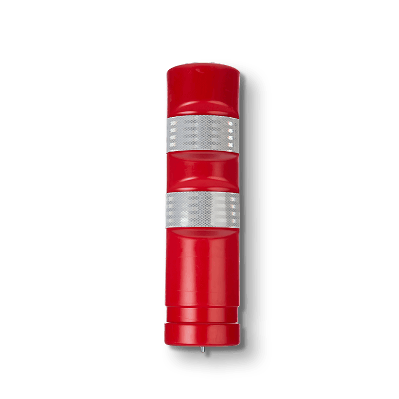 Balise autorelevable Ø200mm – Rouge - 750mm